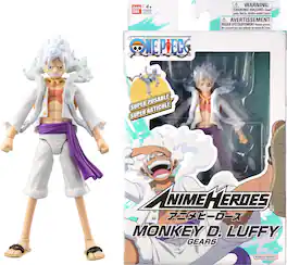 Bandai - Anime Heroes - One Piece - Luffy Gear 5 6.5" Action Figure - COLLECTIBLES - Multicolor