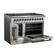 Alt View 4. Forno Appliances - 48 in. Wide 8 Burner Galiano 6.58 Cu. Ft. Freestanding Dual Fuel True Convection Range - White.