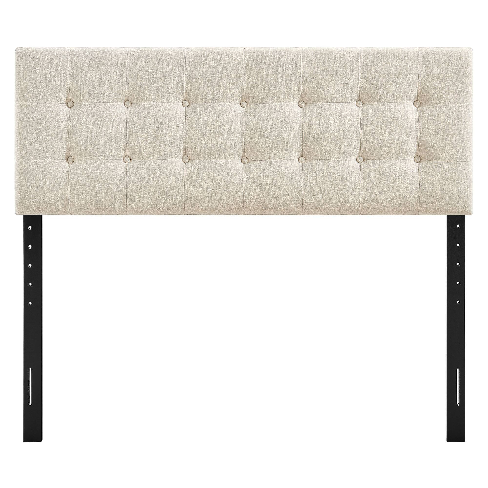 Alt View 2. Modway - Emily Upholstered Fabric Headboard by Modway - Ecru.