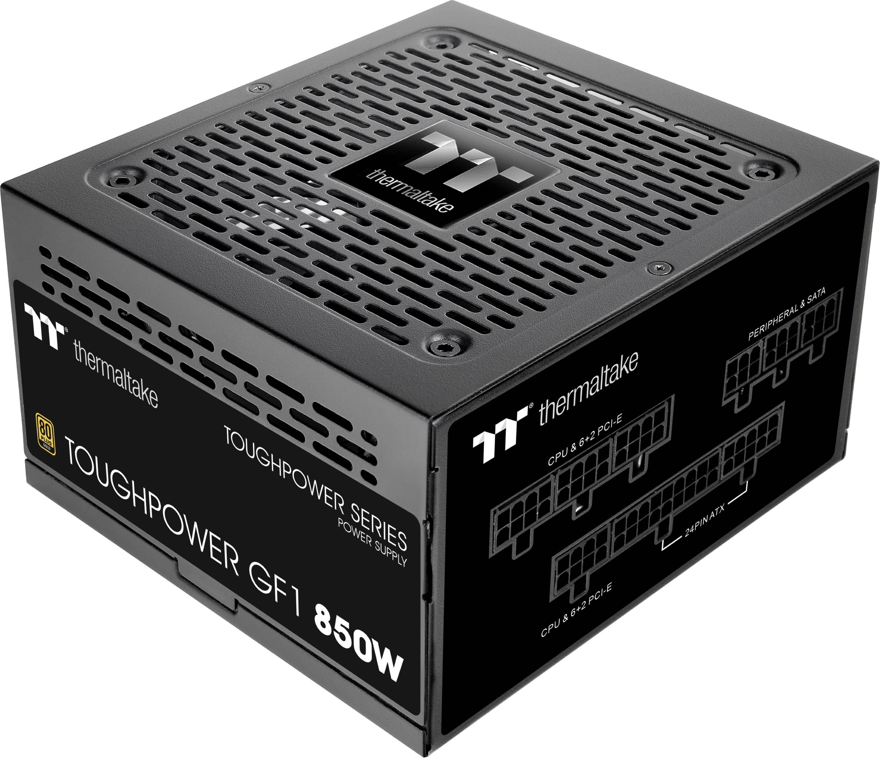 Thermaltake - GF1 (2024) 850W 80 PLUS Gold Fully Modular Power Supply - Black - Front_Zoom