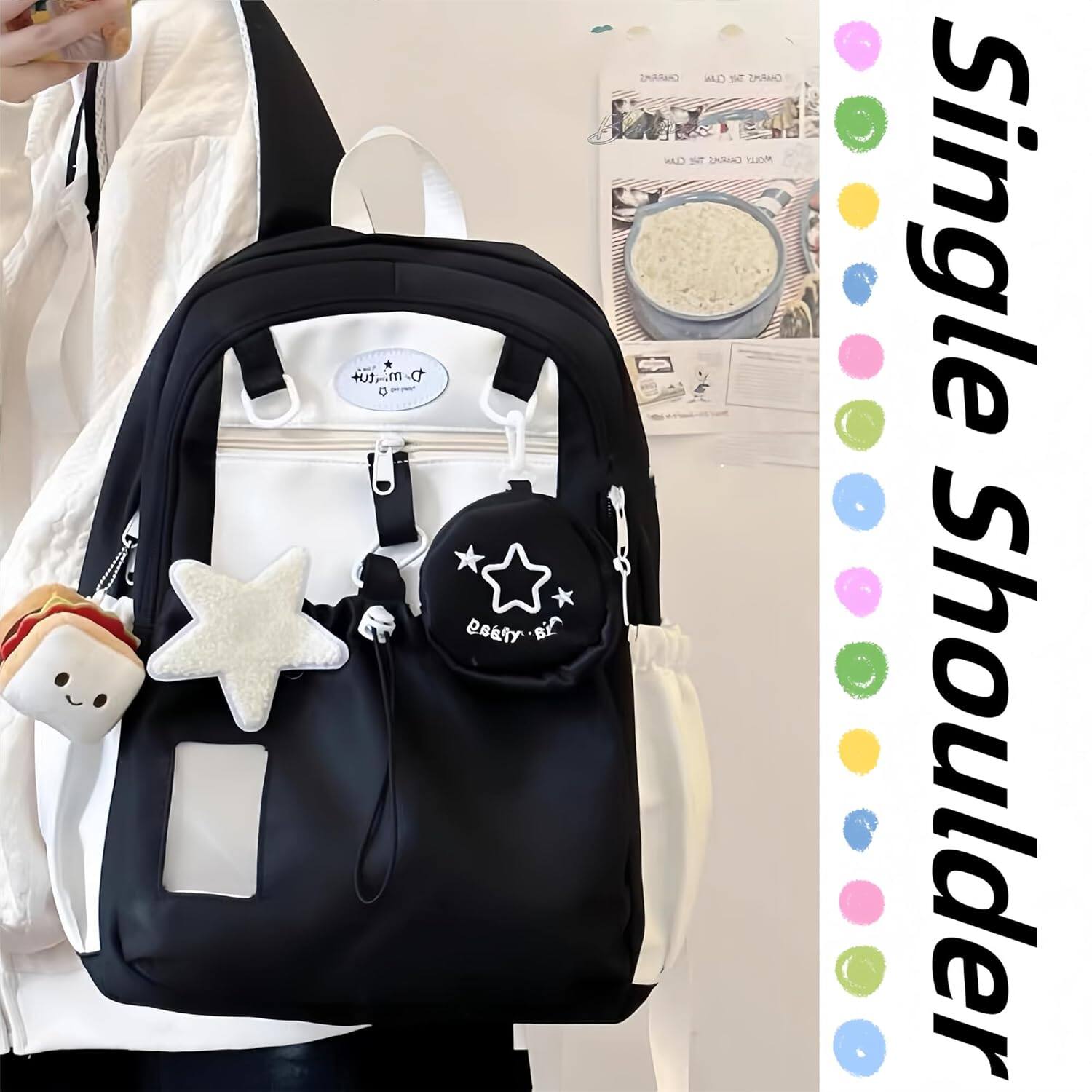 Single Shoulder

utem m. D C OB&A Cia CABRAMS D S CHARMS D The 1W NOM

CUTTY B-B