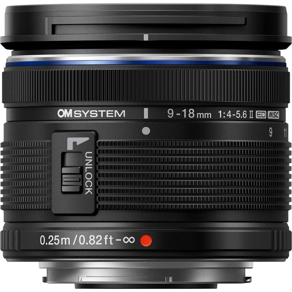 OM SYSTEM F UNLOCK 9-18 mm 1:4-5.6 II ED MSC 9 1 0.25m/0.82ft-∞