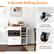 4 Smooth-Rolling Casters
2 Casters with Brakes for Stability
360° Swivel Casters for Easy Movement