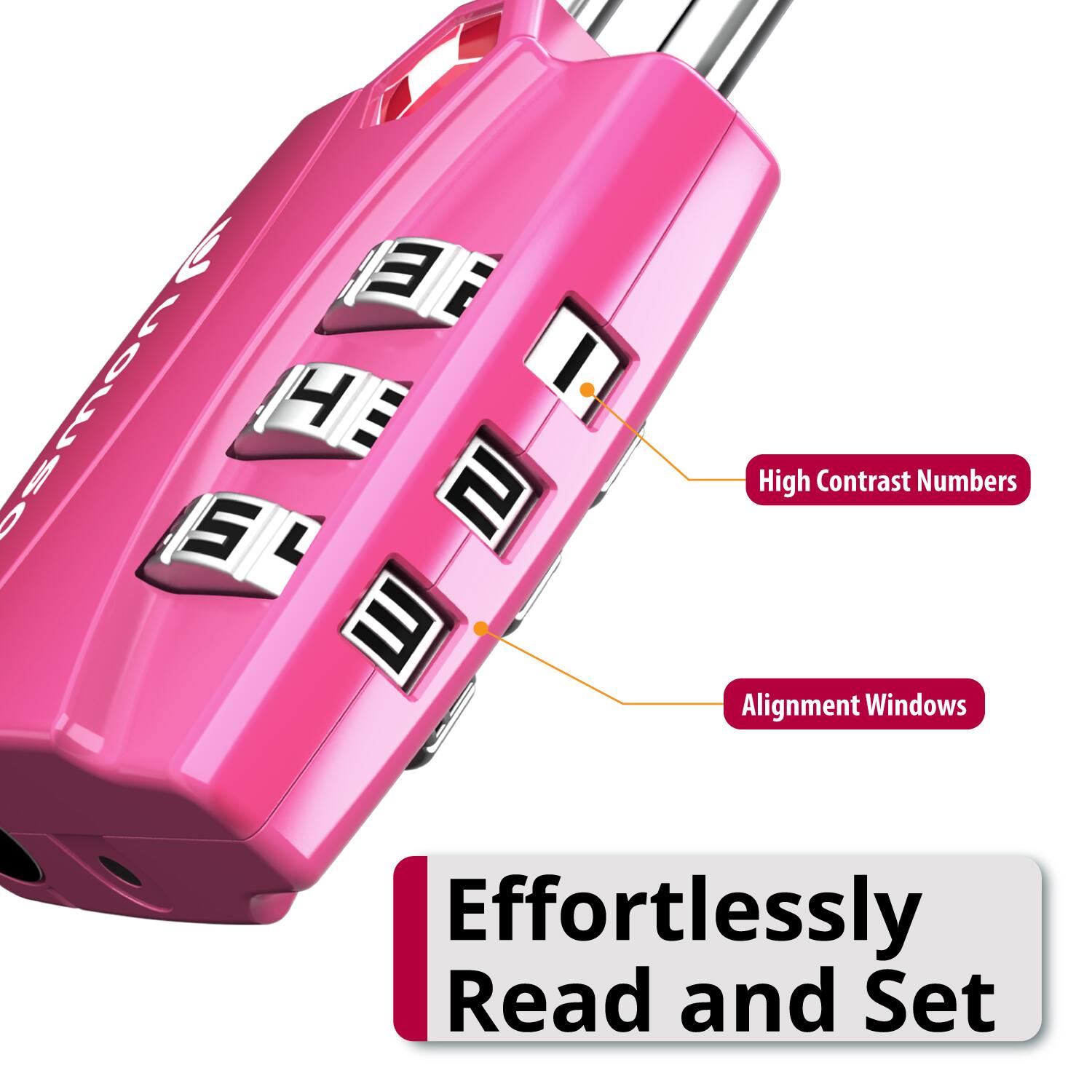 High Contrast Numbers, Alignment Windows, Effortlessly Read and Set