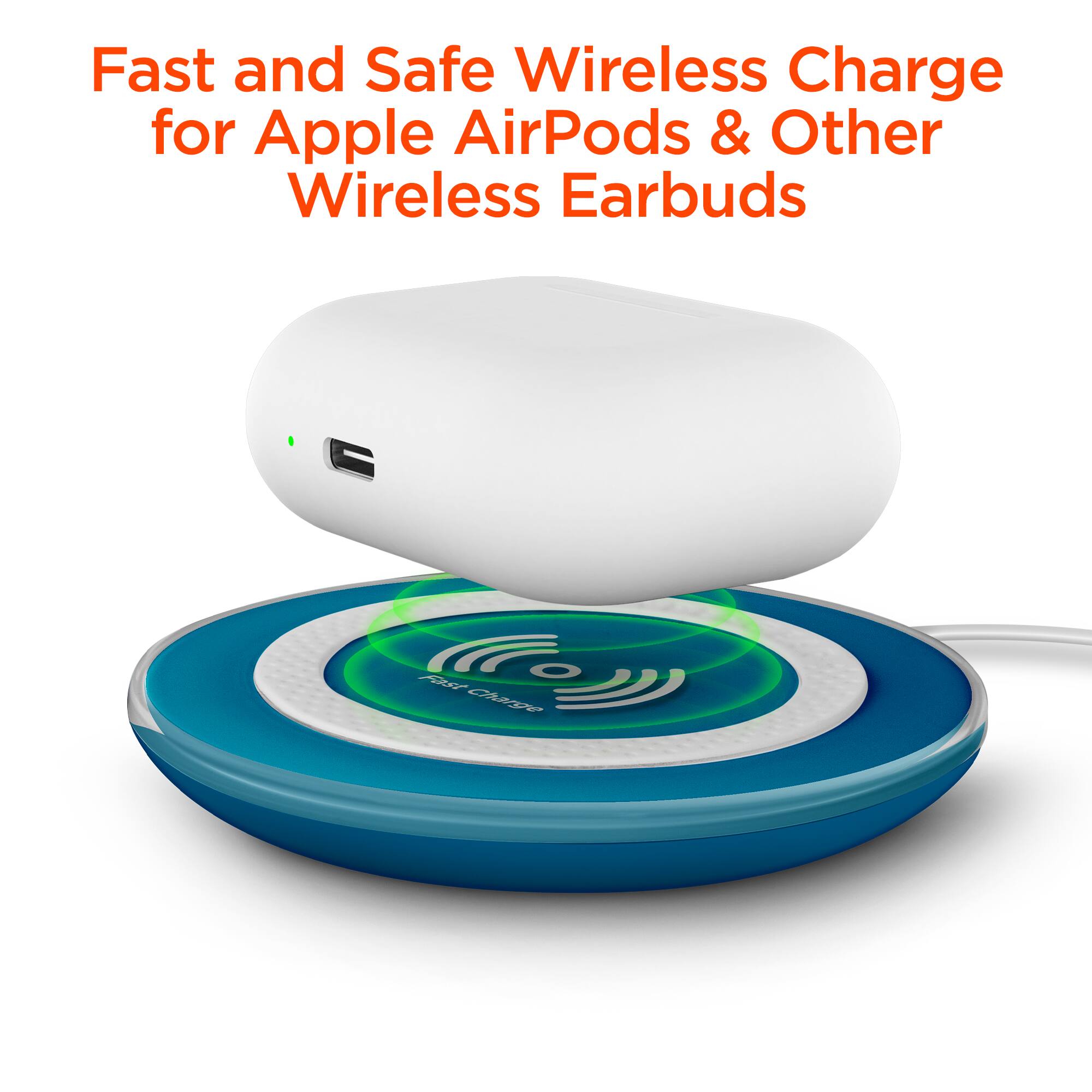 Fast and Safe Wireless Charge for Apple AirPods & Other Wireless Earbuds