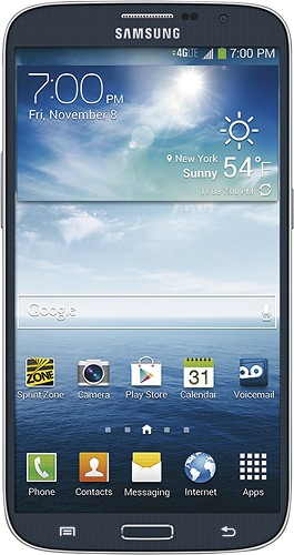  Samsung - Galaxy Mega Cell Phone - Nova Black (Sprint)