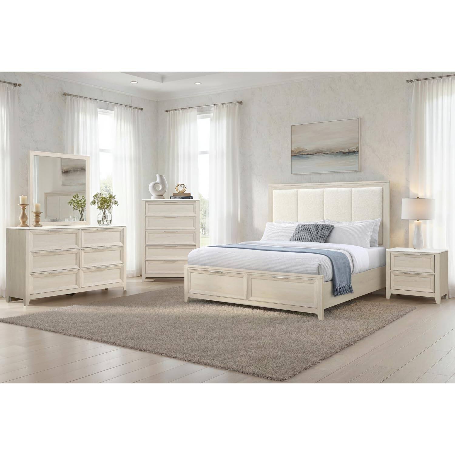 Back. Global Furniture USA - Mariah Beige Mirror - Beige.