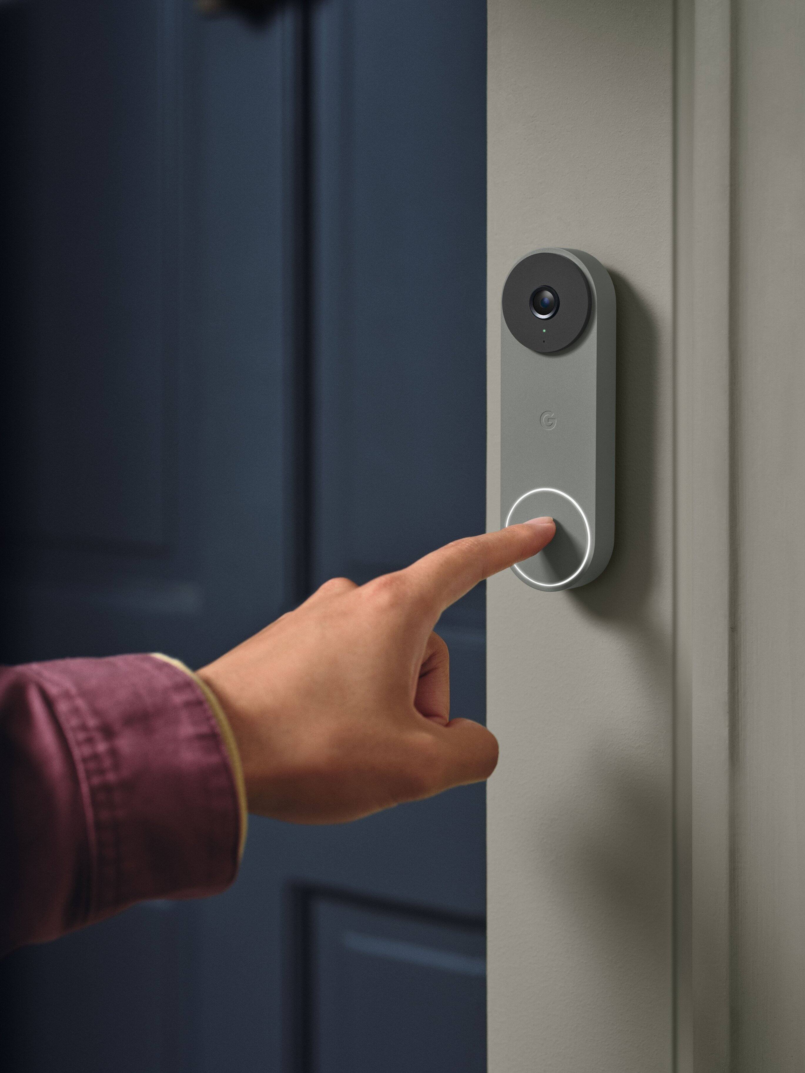 Alt View 20. Google - Nest Doorbell (wired, 3rd gen) - Latest Model - 2K Video and Gemini - Hazel.