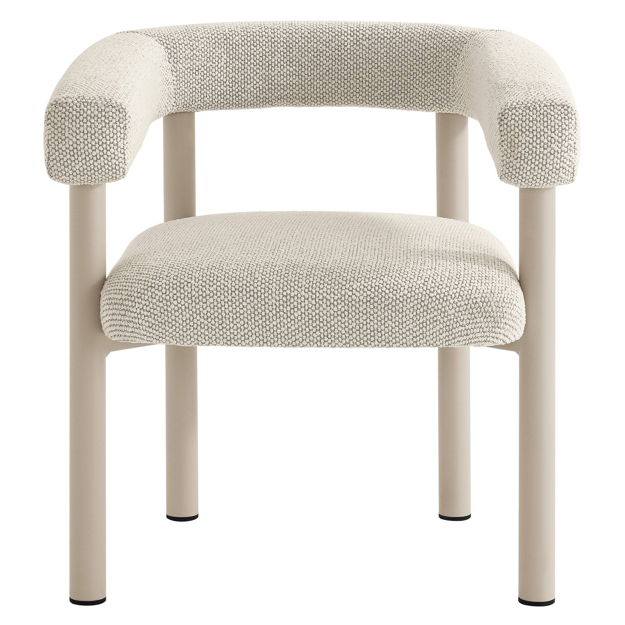 Alt View 6. Modway - Nautica Outdoor Patio Aluminum Dining Armchairs Set of 2 by Modway - Ivory Taupe.