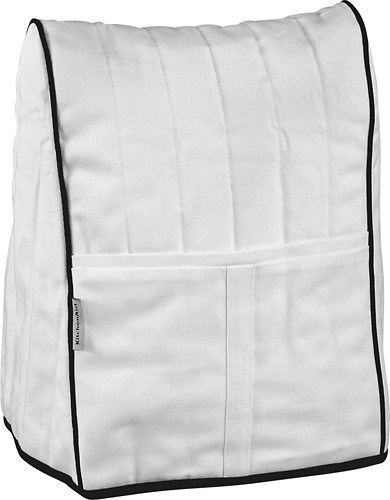Best Buy: KitchenAid Cloth Cover for Stand Mixers White/Black KMCC1WH
