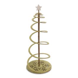 BreeBe - Spiral Wood Pine Tree 38.5"H - Green