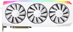 XFX - Mercury AMD Radeon RX 9070XT OC Magnetic Air Edition 16GB GDDR6 PCI Express 5.0 Gaming Graphics Card with RGB - White - Front_Zoom