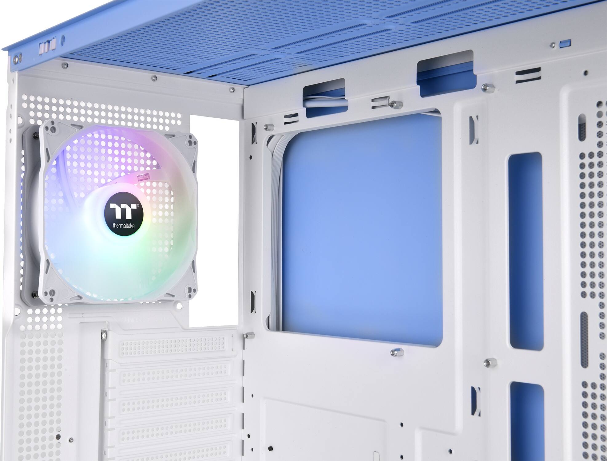 Alt View 22. Thermaltake - View 270 Plus TG ARGB Mid Tower E-ATX PC Case - Hydrangea Blue.