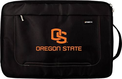 Front Standard. Tribeca - Oregon State Laptop Sleeve - Black.