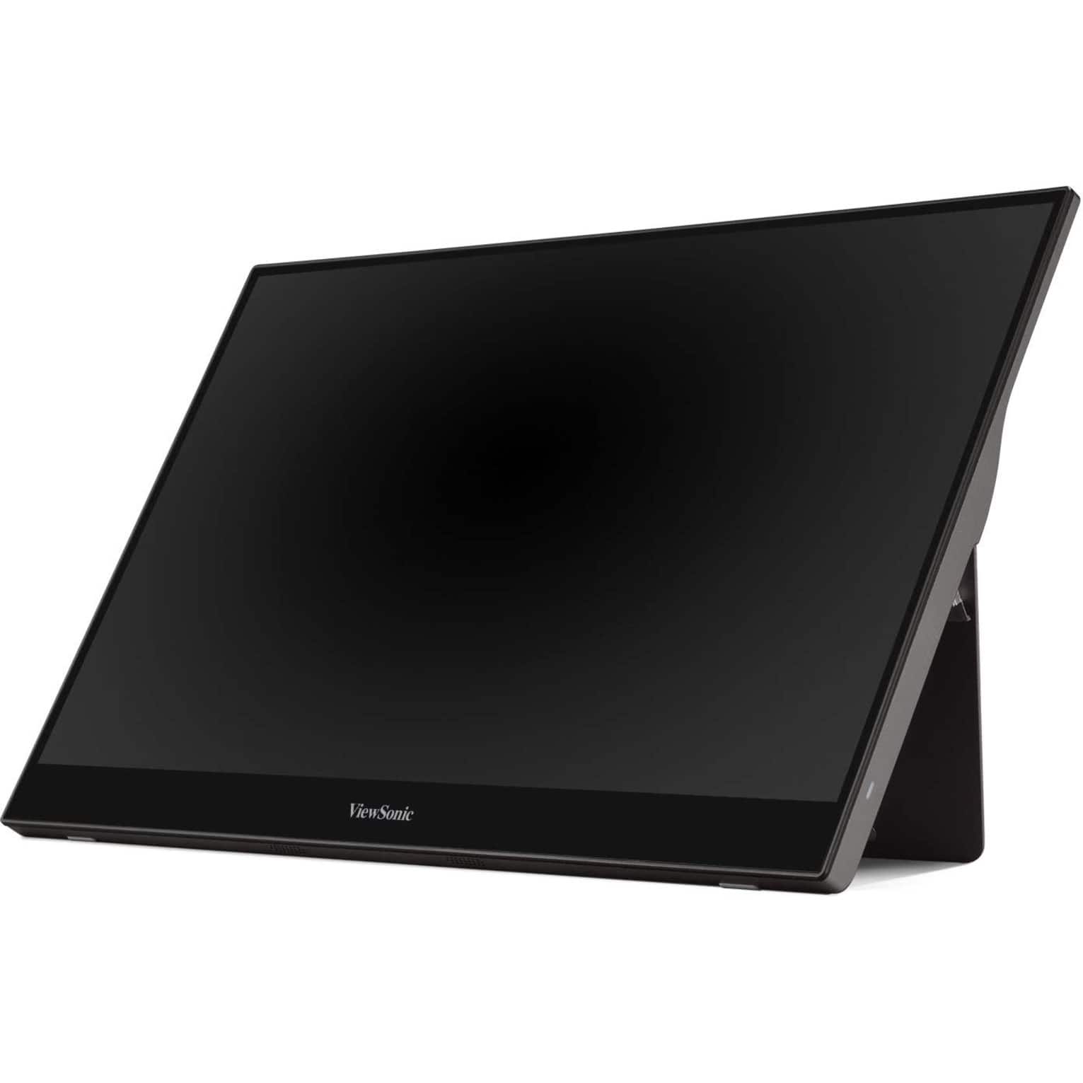 Alt View 12. ViewSonic - TD1655 15.6" LCD FHD Touch Screen Monitor (USB-C, Mini HDMI) - Black.