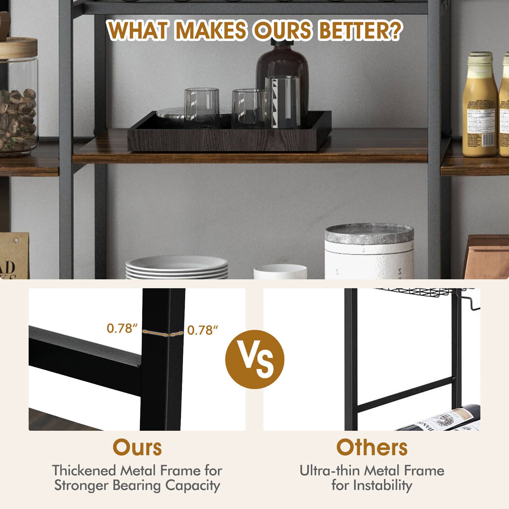 WHAT MAKES OURS BETTER?

0.78" 0.78"

Ours
Thickened Metal Frame for Stronger Bearing Capacity

VS

Others
Ultra-thin Metal Frame for Instability