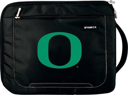 Front Standard. Tribeca - Oregon Deluxe Sleeve for Apple® iPad® and iPad 2 - Black.