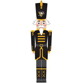 Fan Creations - Pittsburgh Penguins 46" Nutcracker Leaner - Multicolor