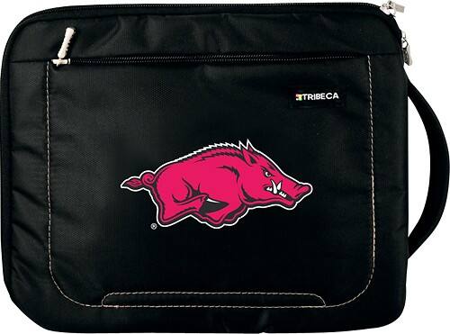 Front Standard. Tribeca - Arkansas Deluxe Sleeve for Apple® iPad® and iPad 2 - Black.