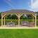 Back. Yardistry - 12' x 20' Meridian Gazebo - Brown.