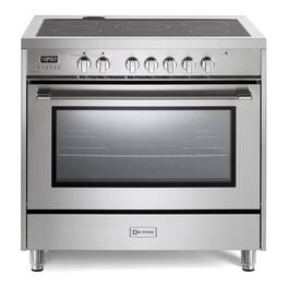 Verona - 36 inch Prima Series Freestanding Electric Range with 5 Elements, 5 cu. ft. Oven Capacity - Stainless Steel