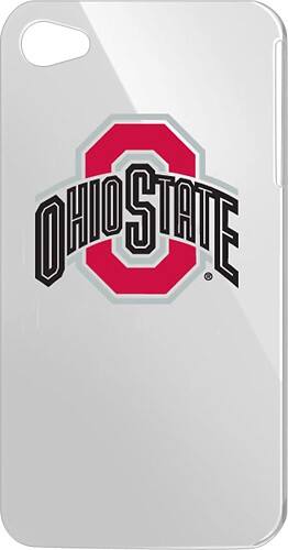 Front Standard. Tribeca - Ohio State Buckeyes Hard Shell Case for Apple® iPhone® 4 - White.