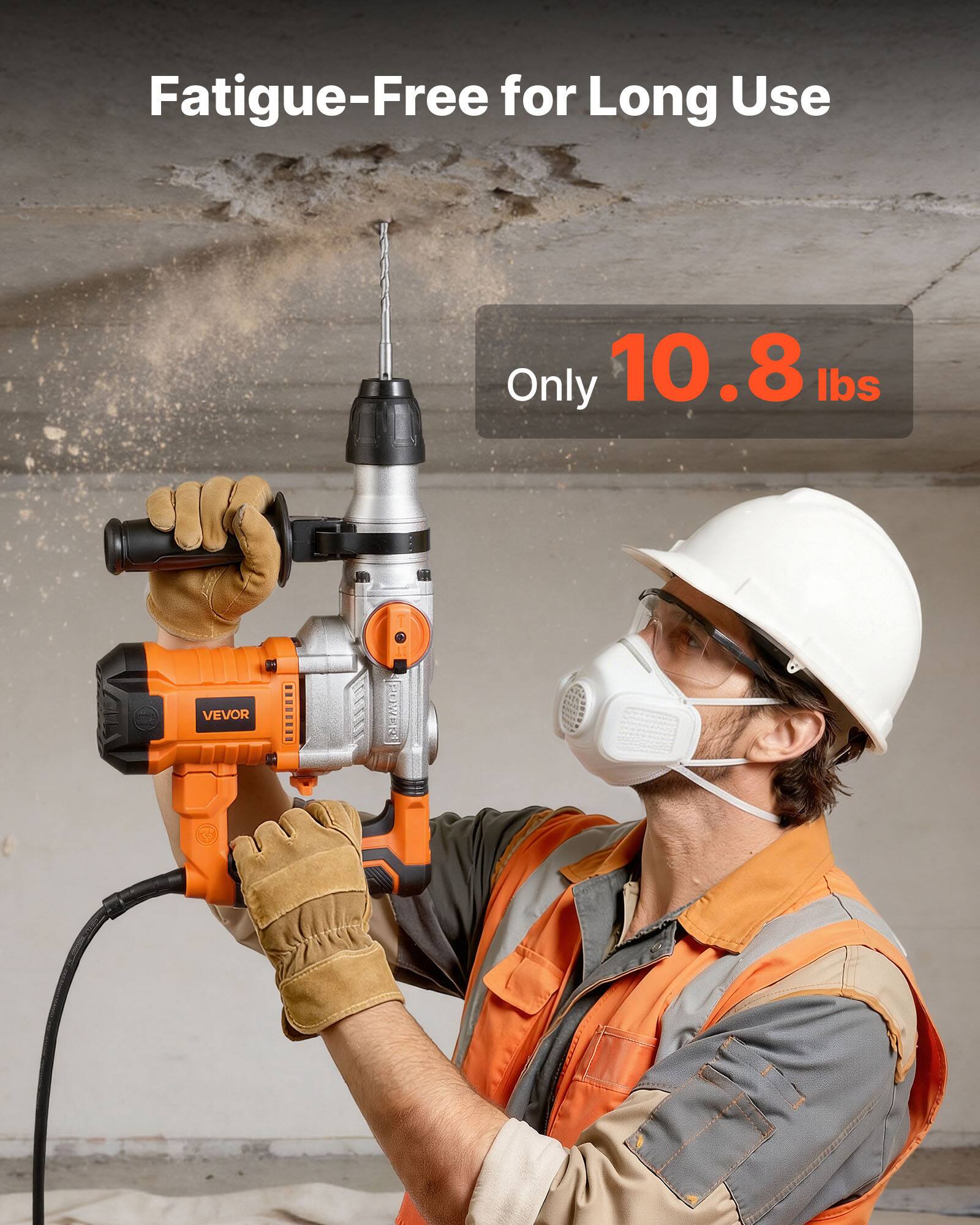 Fatigue-Free for Long Use

Only 10.8 lbs

VEVOR
