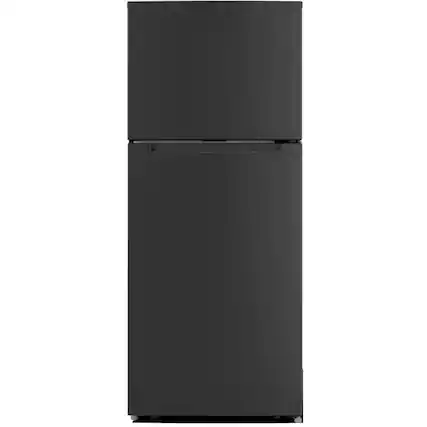 Front. Element Electronics - Element ENR18TFGCB 17.6 Cu. Ft. Black Top Freezer Refrigerator - Black.