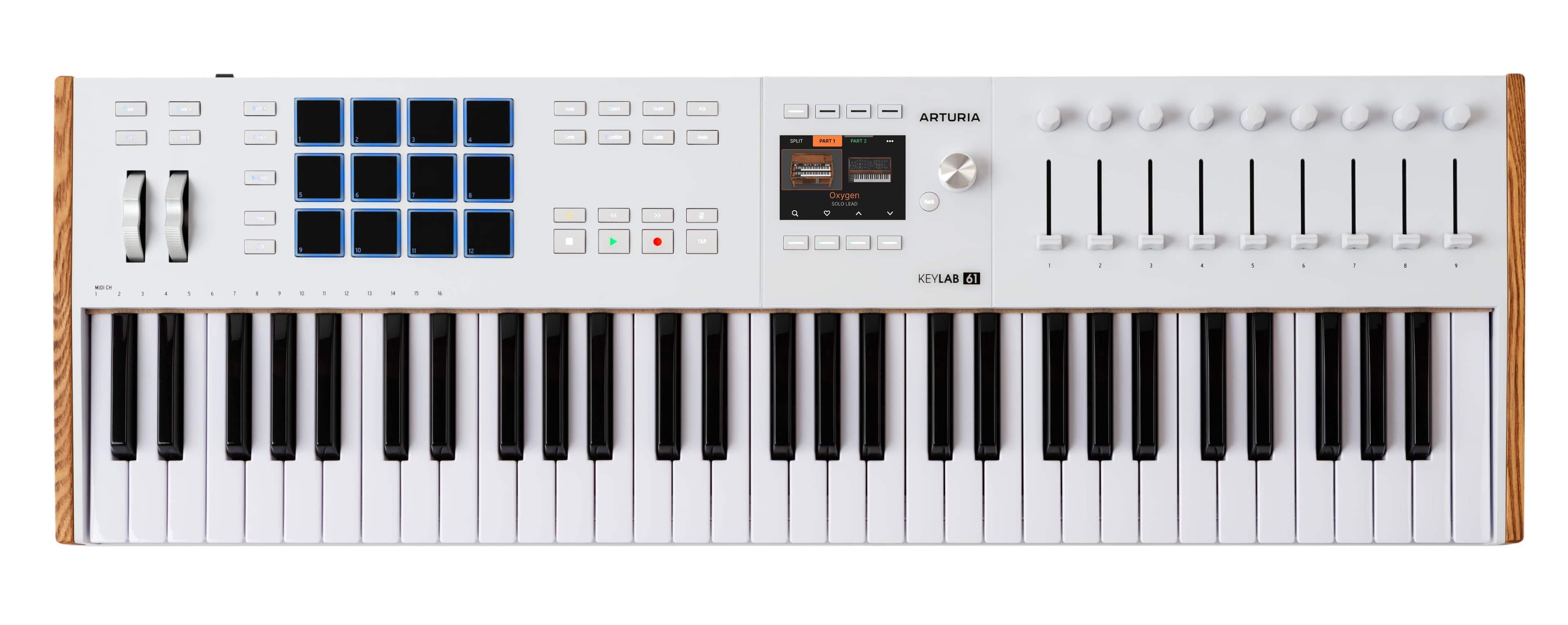 Arturia - KeyLab mk3 61-Key MIDI Controller with Semi-Weighted Keybed, Pads, Faders, USB-C, and Software Bundle - White price history on PriceWatchPro