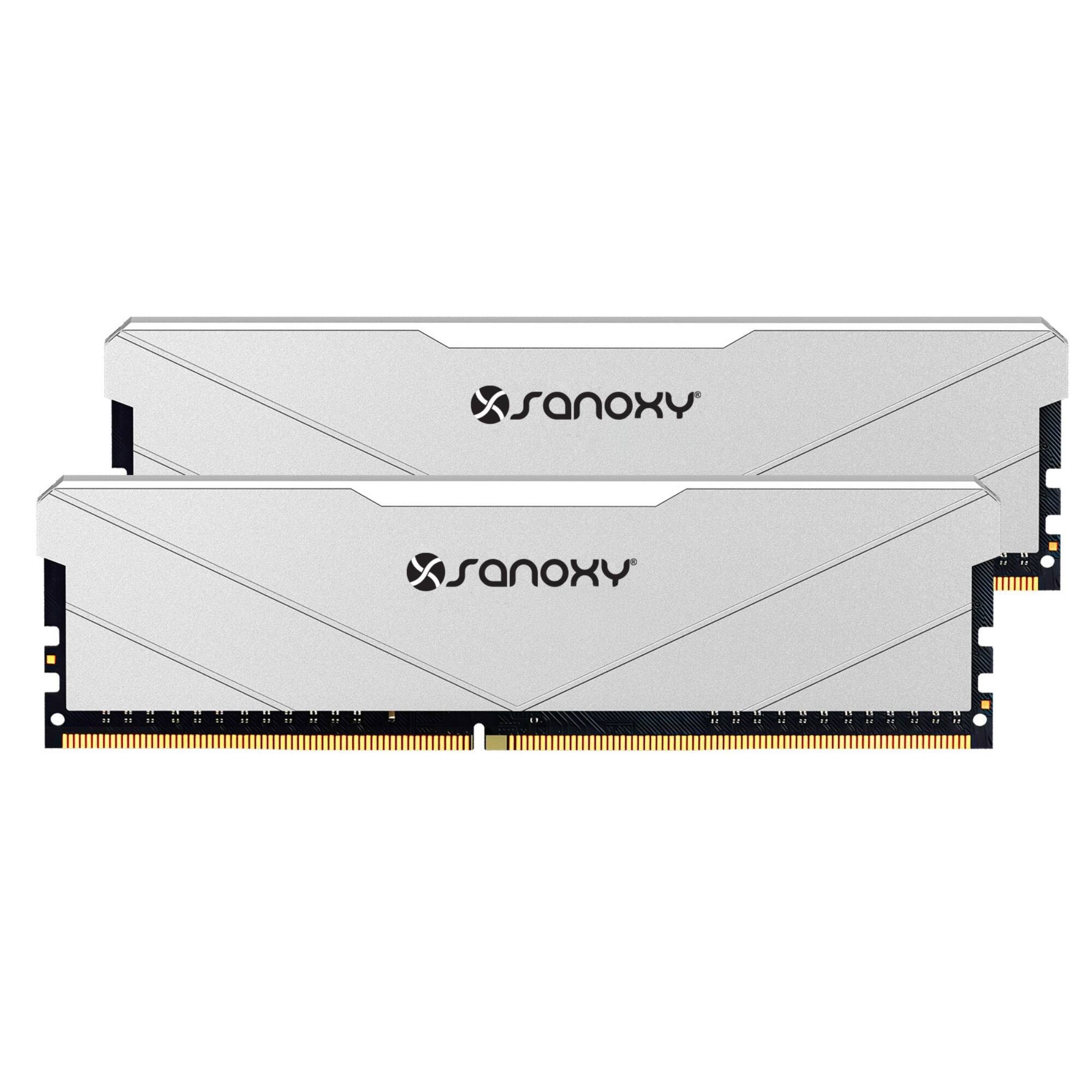 Sanoxy - 8GB DDR4 3600MHz Gaming RAM – High-Performance Desktop Memory - Silver