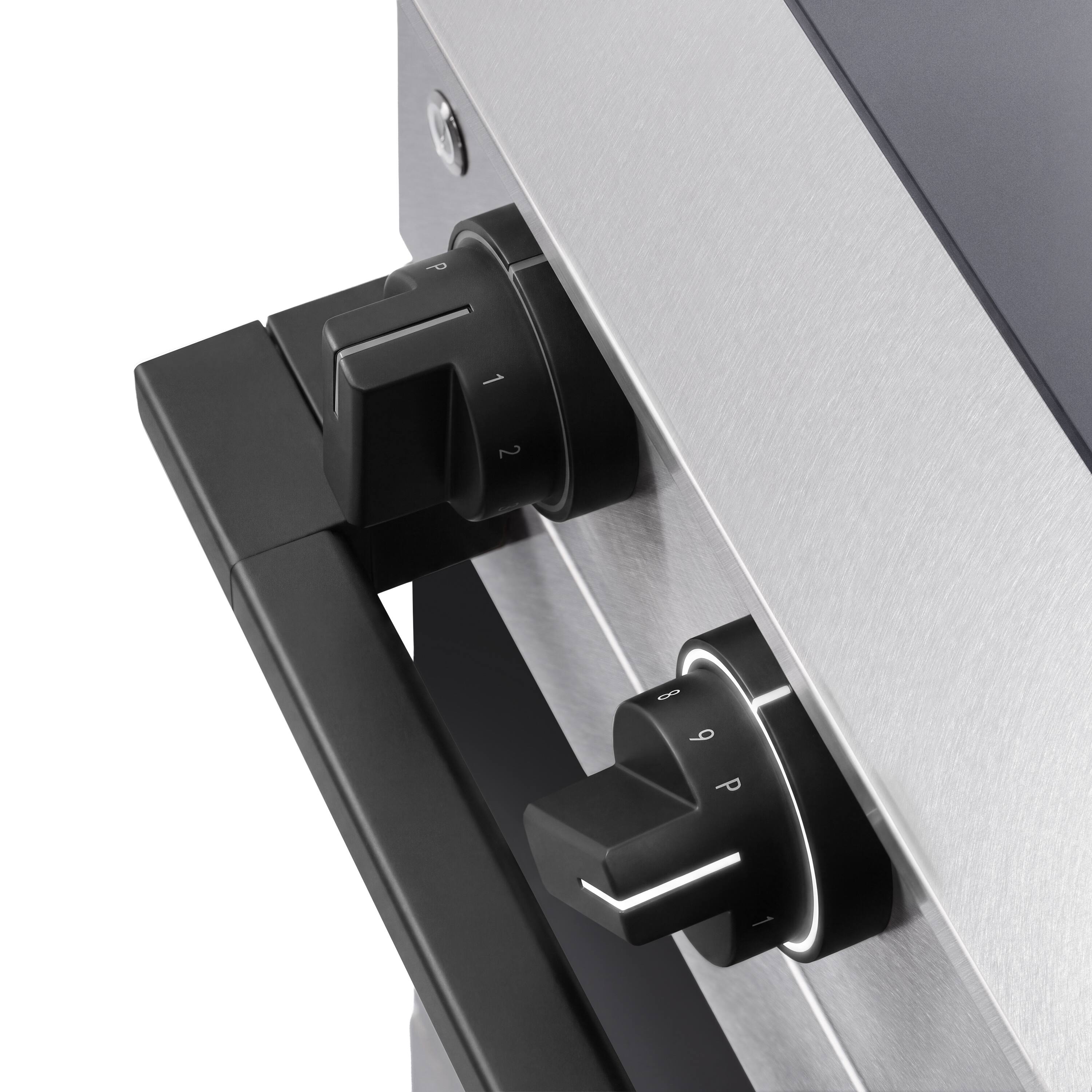 Alt View 9. ZLINE - Autograph 36 in. 5.2 cu. ft. Marino Freestanding Induction Range with 5 Burners in Satin Steel with Black Accents - Satin Stainless Steel.