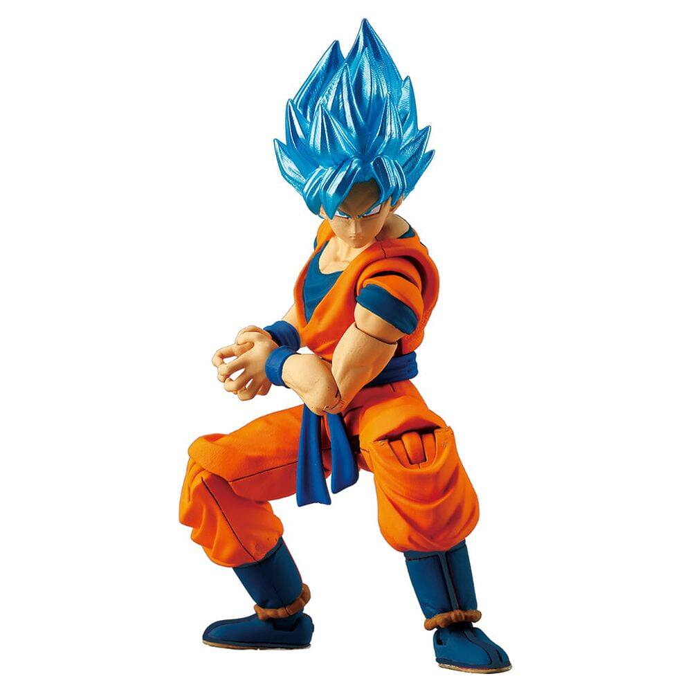 Back. Bandai - Bandai - Dragon Ball Super - Evolve - 5" Super Saiyan Blue Goku Action Figure   - COLLECTIBLES - Multicolor.