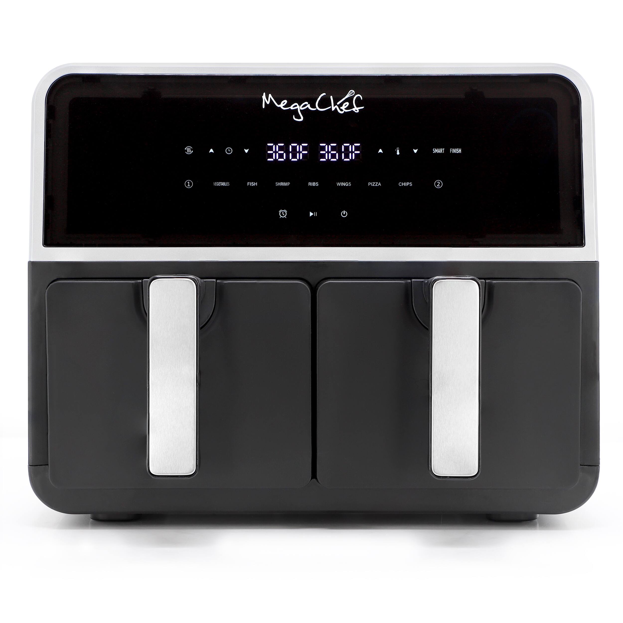 MegaChef V 380F 360F SMART FINISH I  notas - VEGETABLES FISH SHRIMP WINGS PIZZA CHIPS 2 DI