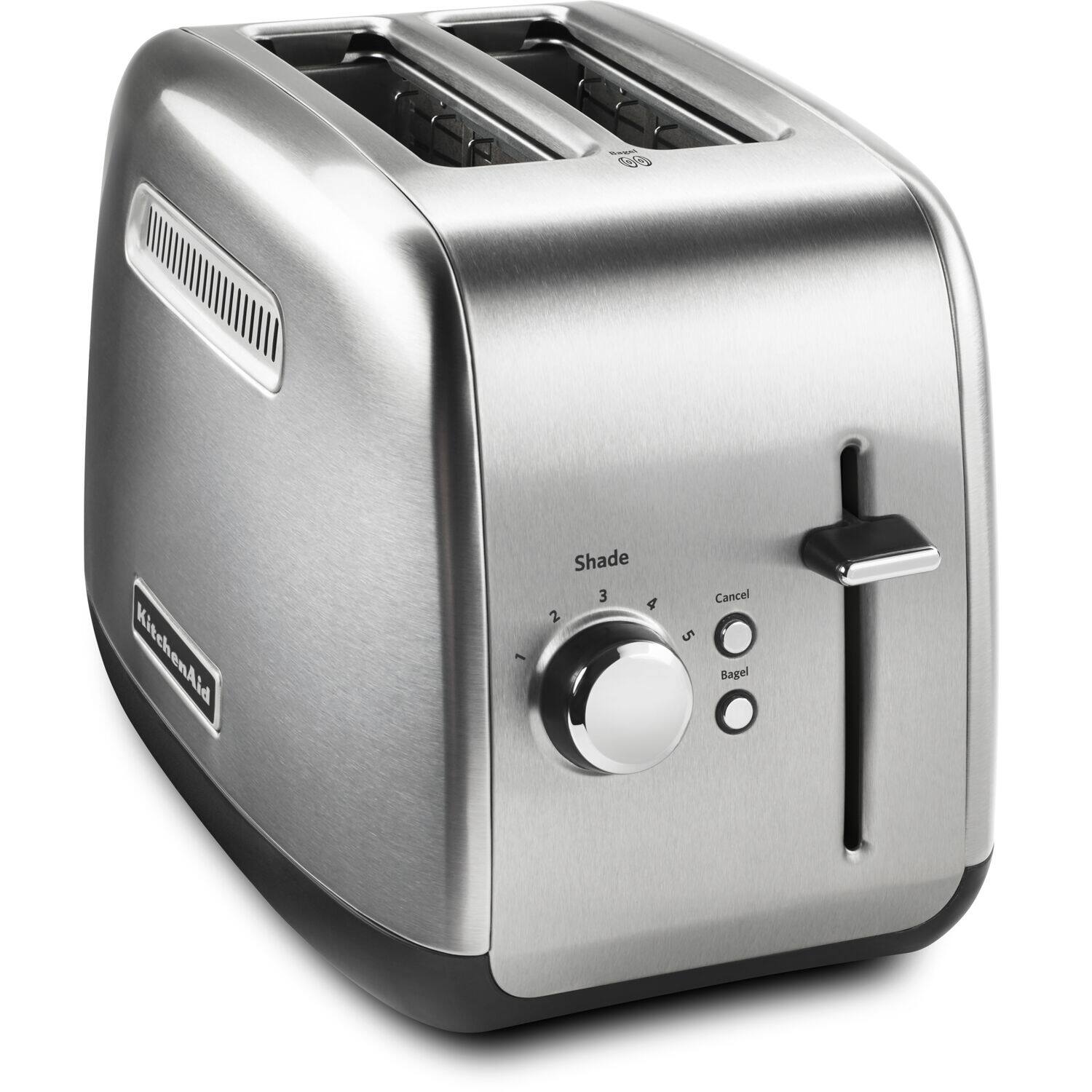 KitchenAid - 2-Slice Toaster with Manual Lift Lever - Brushed Stainless Steel