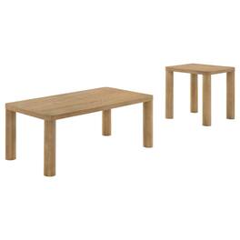 Coaster Co. of America - Castlewood 2-piece Cocktail Coffee Table Set - Light Oak