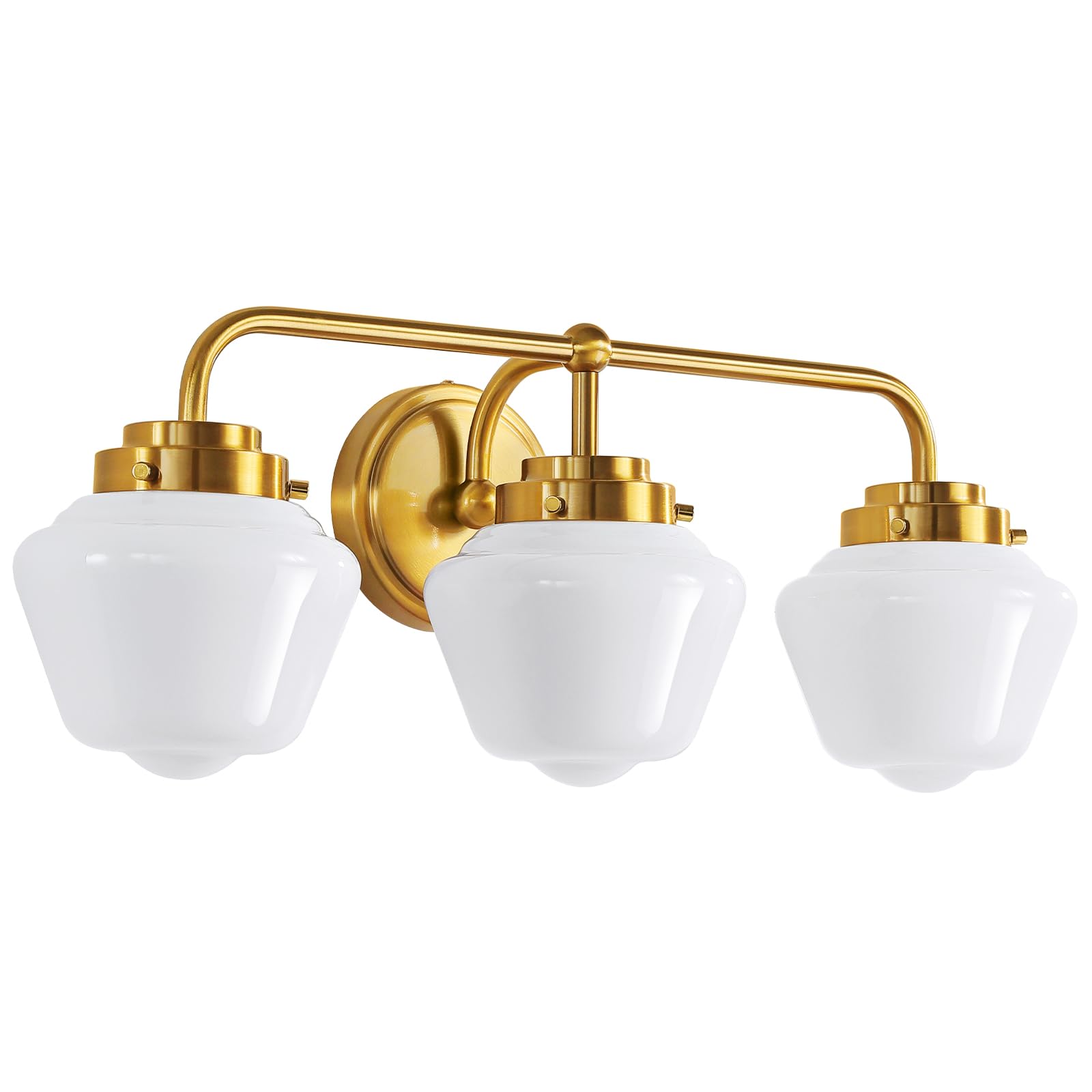 Alt View 6. Cedar Assembly - Bathroom Vanity Light Fixtures s Lights Over Mirror Inch E w Modern Lighting Fixture With Milky Glass For B - Gold 2 Light.