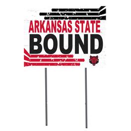 Jardine - Arkansas State Red Wolves 18'' x 24'' Bound Yard Sign - White