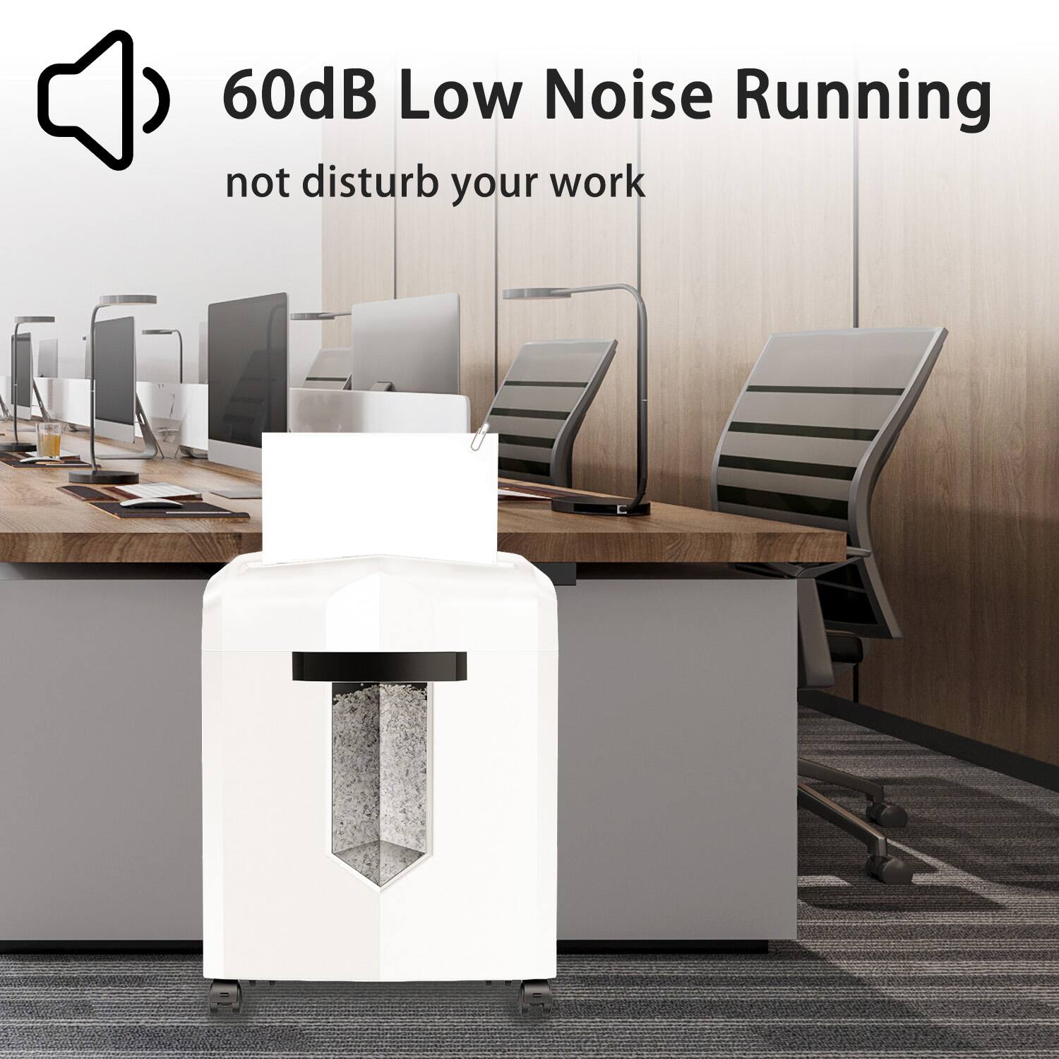 60dB Low Noise Running  
not disturb your work