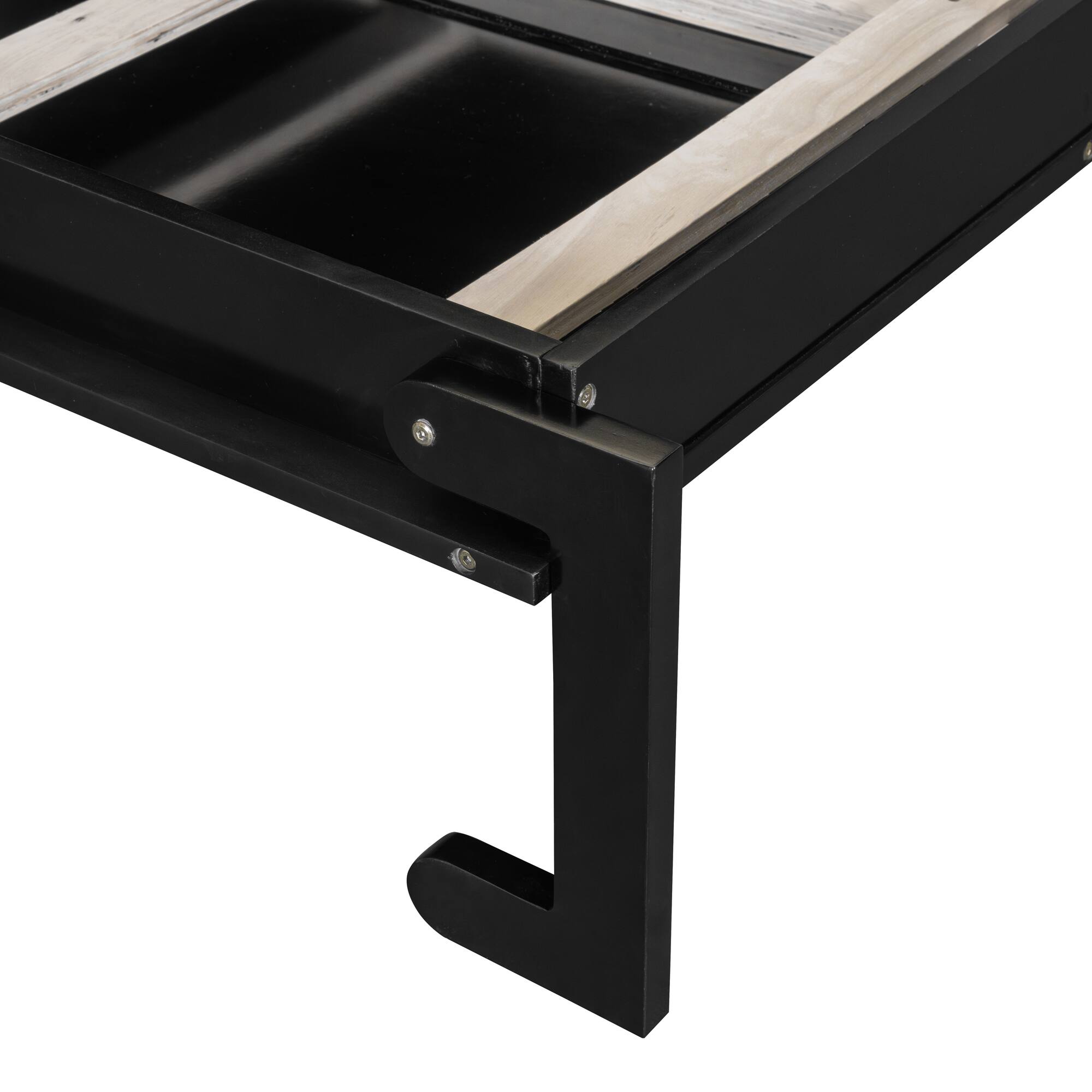 Alt View 8. Tiramisubest - Queen Size Murphy Bed with Desk, Vanity, Cabinets, Espresso Wood - Espresso.