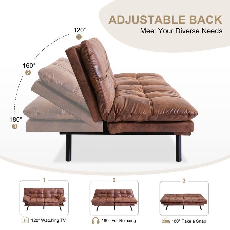 ADJUSTABLE BACK  
Meet Your Diverse Needs

1. 120° Watching TV  
2. 160° For Relaxing  
3. 180° Take a Snap
