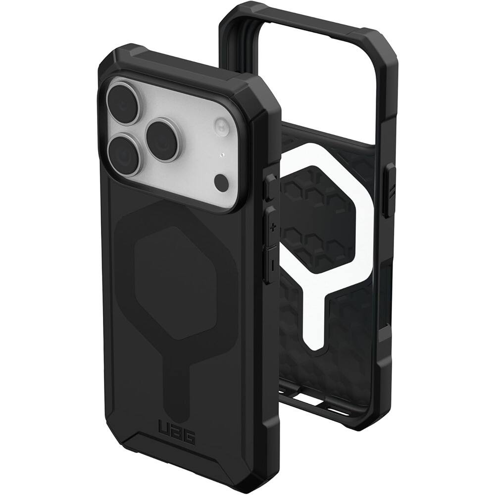 Front. PARKER SLATER - iPhone 17 Pro Case, Military-Grade Protection - Black.