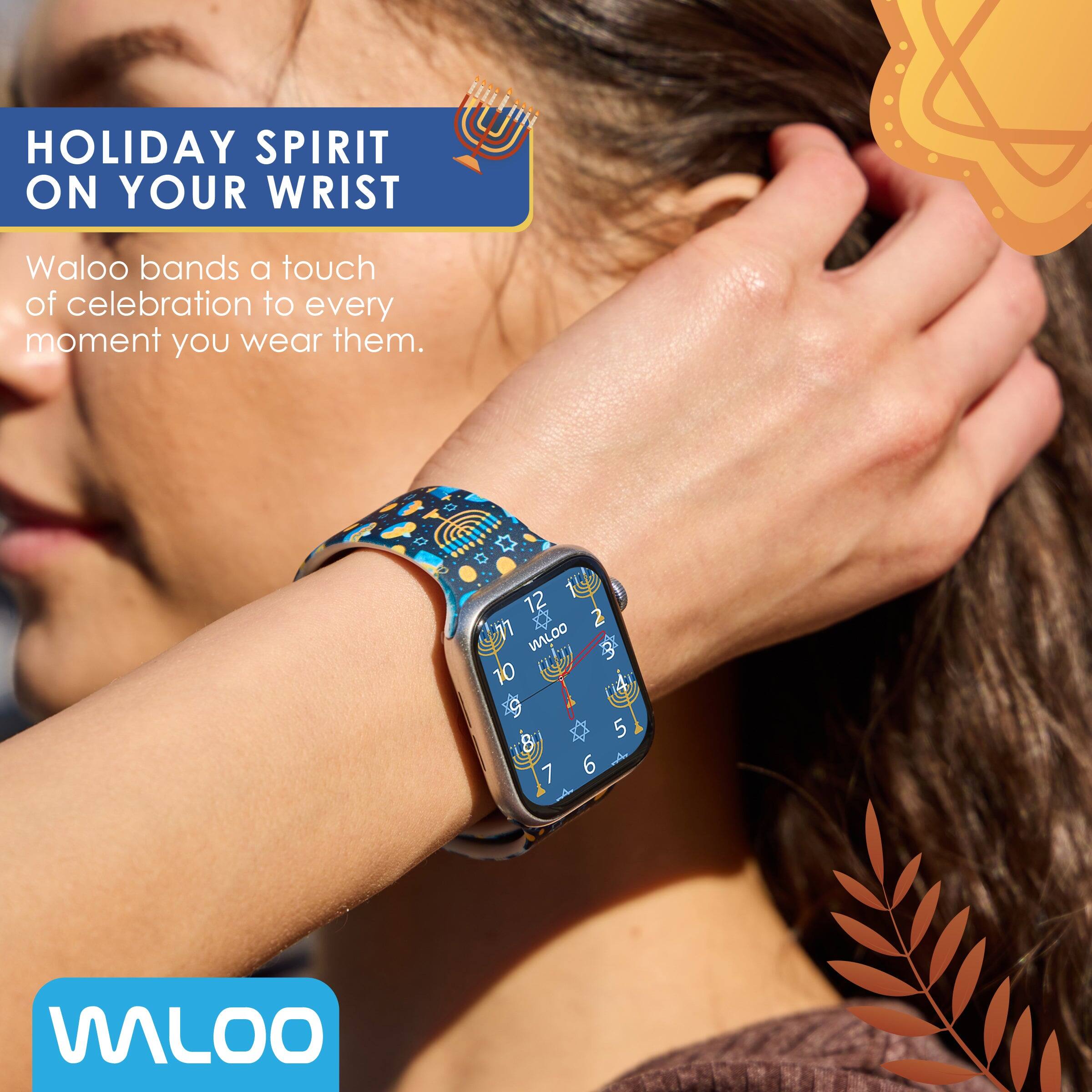 HOLIDAY SPIRIT ON YOUR WRIST

Waloo bands a touch of celebration to every moment you wear them.

12 2 WILOO 10 XS 5 7 6

WILOO