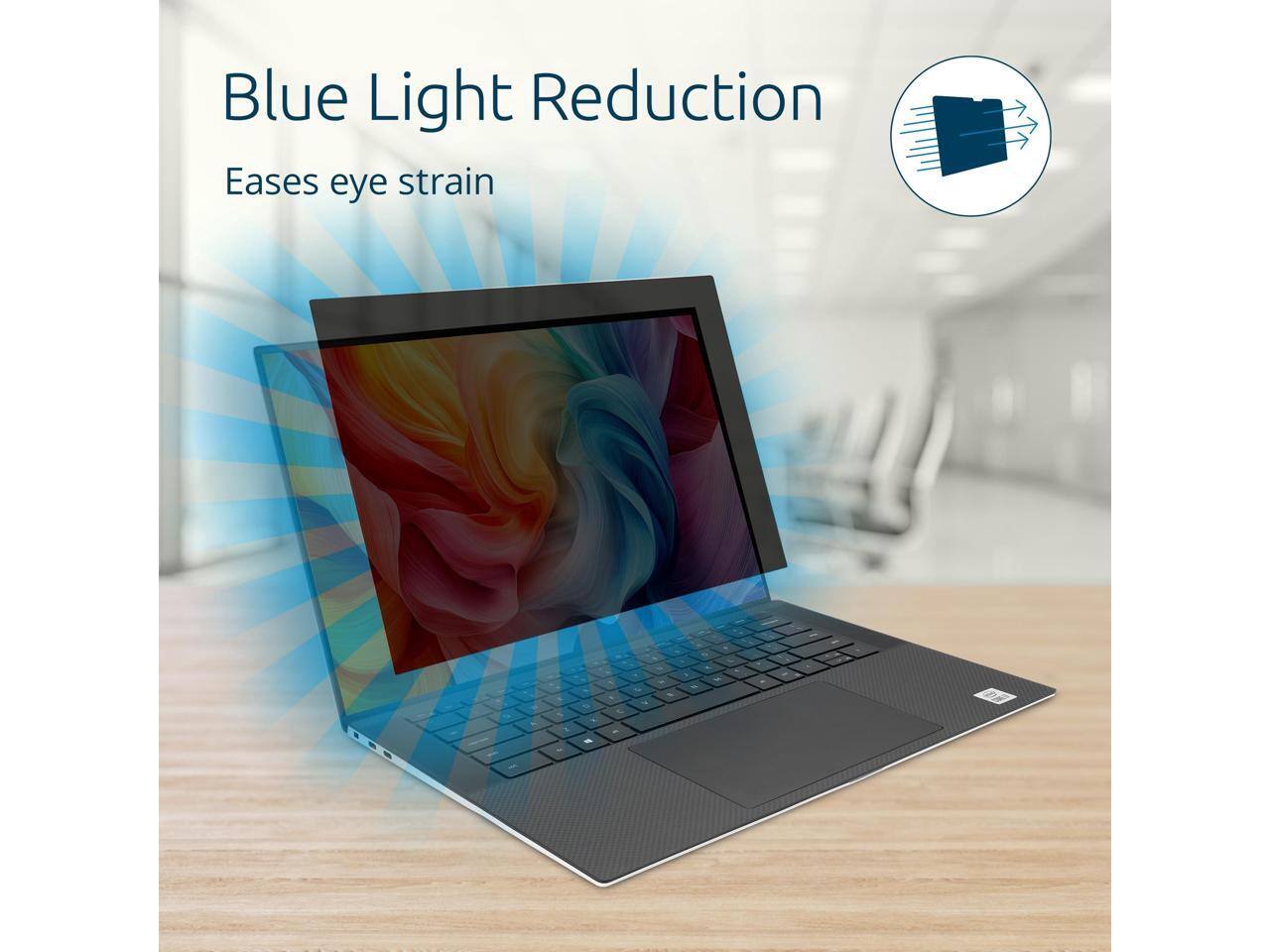 Blue Light Reduction  
Eases eye strain