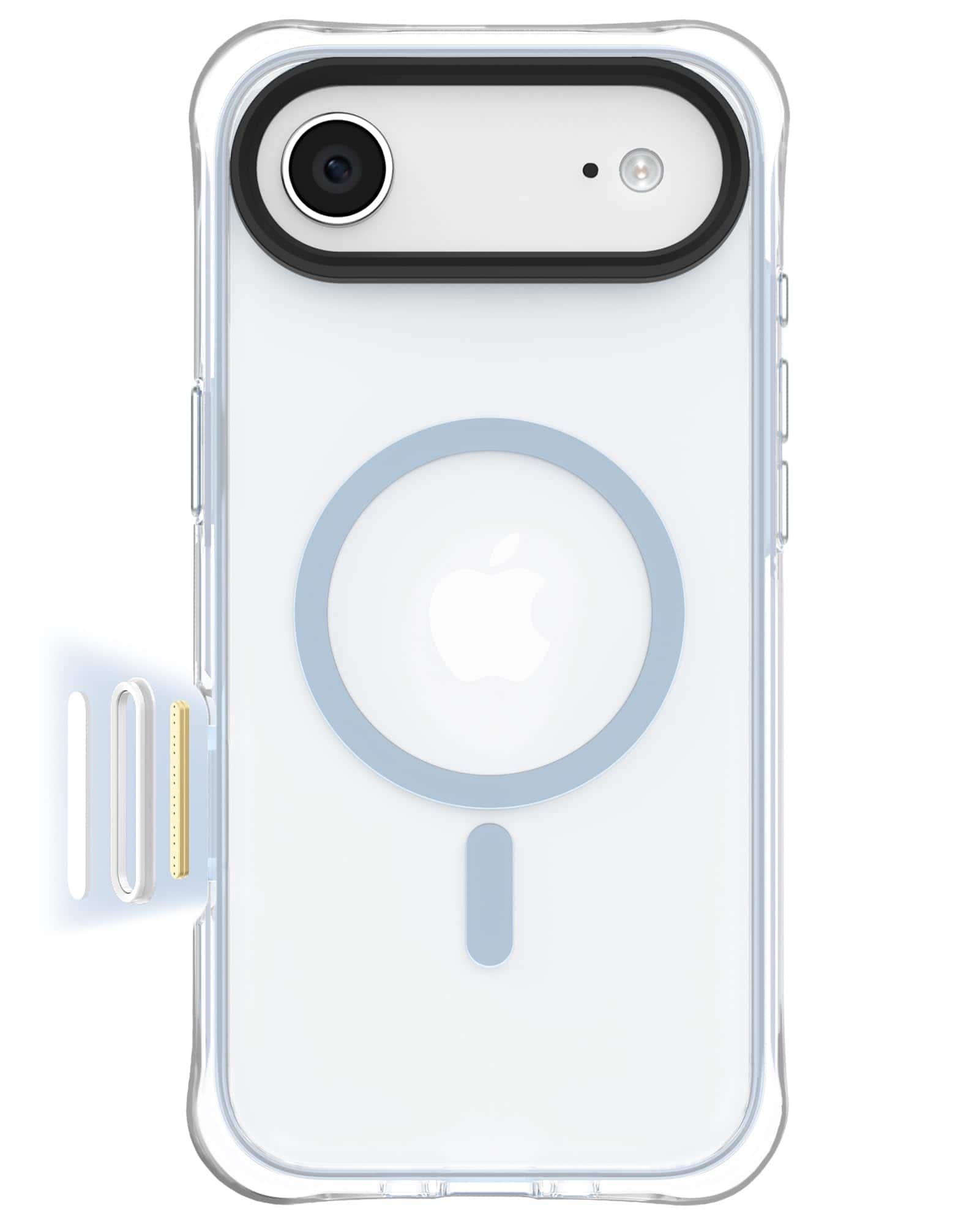 Ornarto - Air Case for iPhone Air Clear with MagSafe | Camera Control Button | Built-in Air Phone Cover - Light Blue