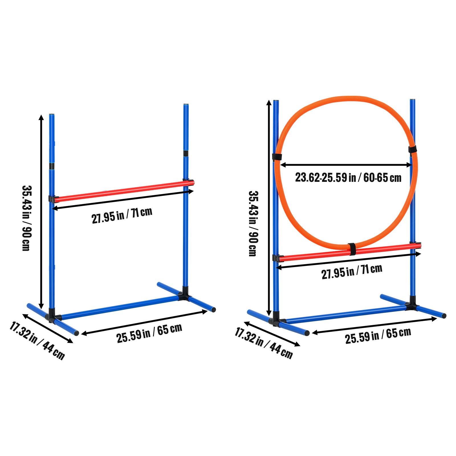 35.43in/90cm, 27.95in/71cm, 17.32in/44cm, 25.59in/65cm, 23.62-25.59in/60-65cm, 27.95in/71cm, 17.32in/44cm, 25.59in/65cm