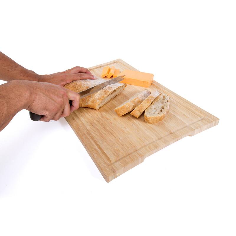 Alt View 2. Kitchen + Home - Kitchen + Home Edge Knife - 8" Stainless Steel Serrated All Purpose Carving Bread Knife - Black.