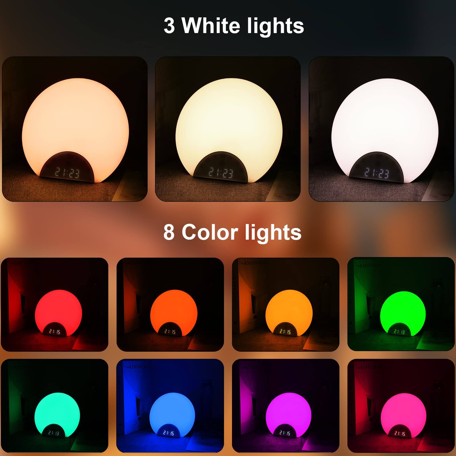 3 White lights

8 Color lights