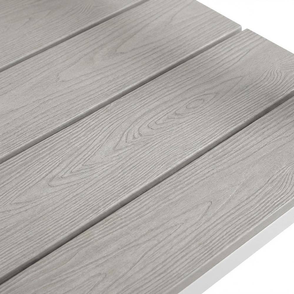 Alt View 1. Outdoor Escape - Outdoor Patio Armchair With Armrest And Stackable Design - Gray.