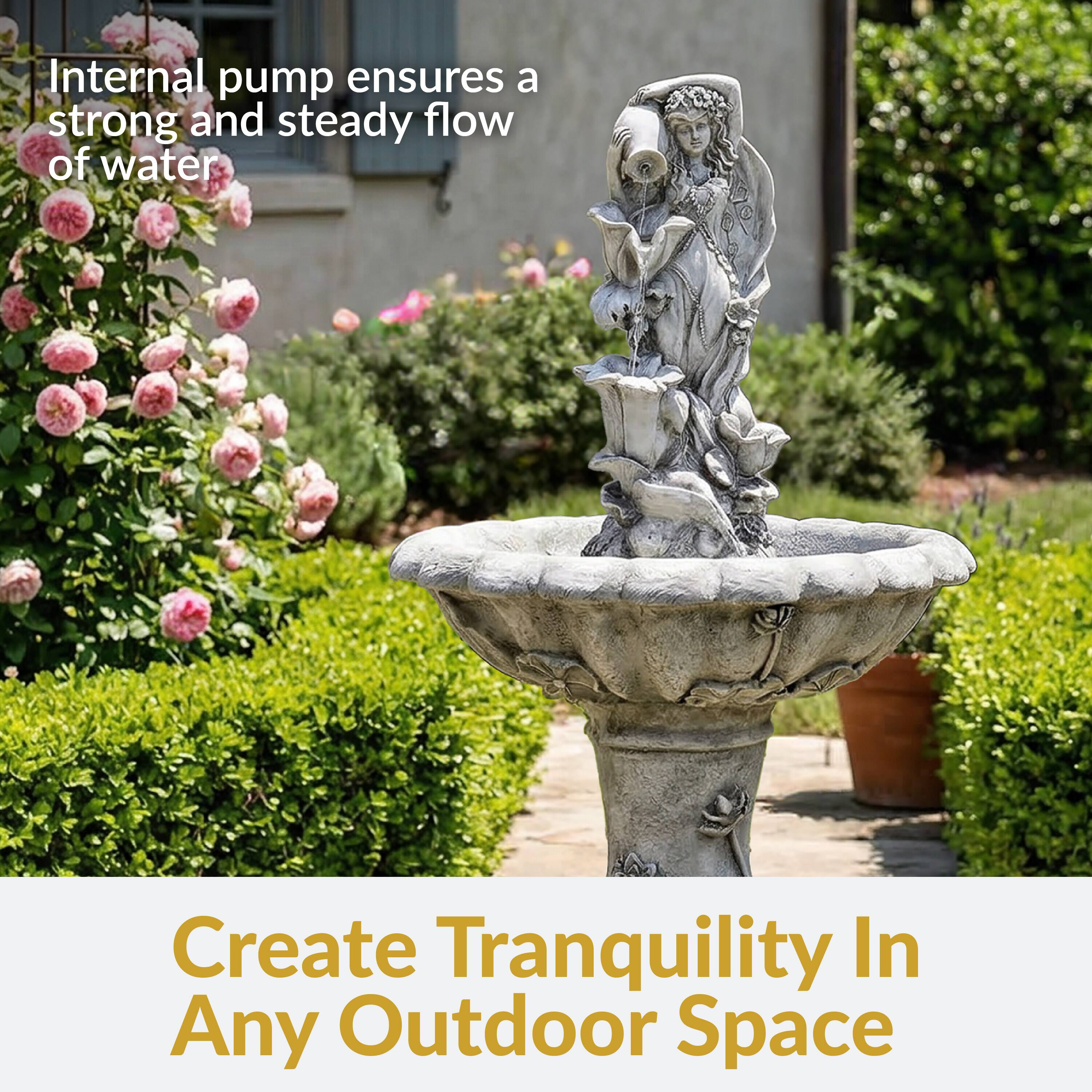 Internal pump ensures a strong and steady flow of water

Create Tranquility In Any Outdoor Space