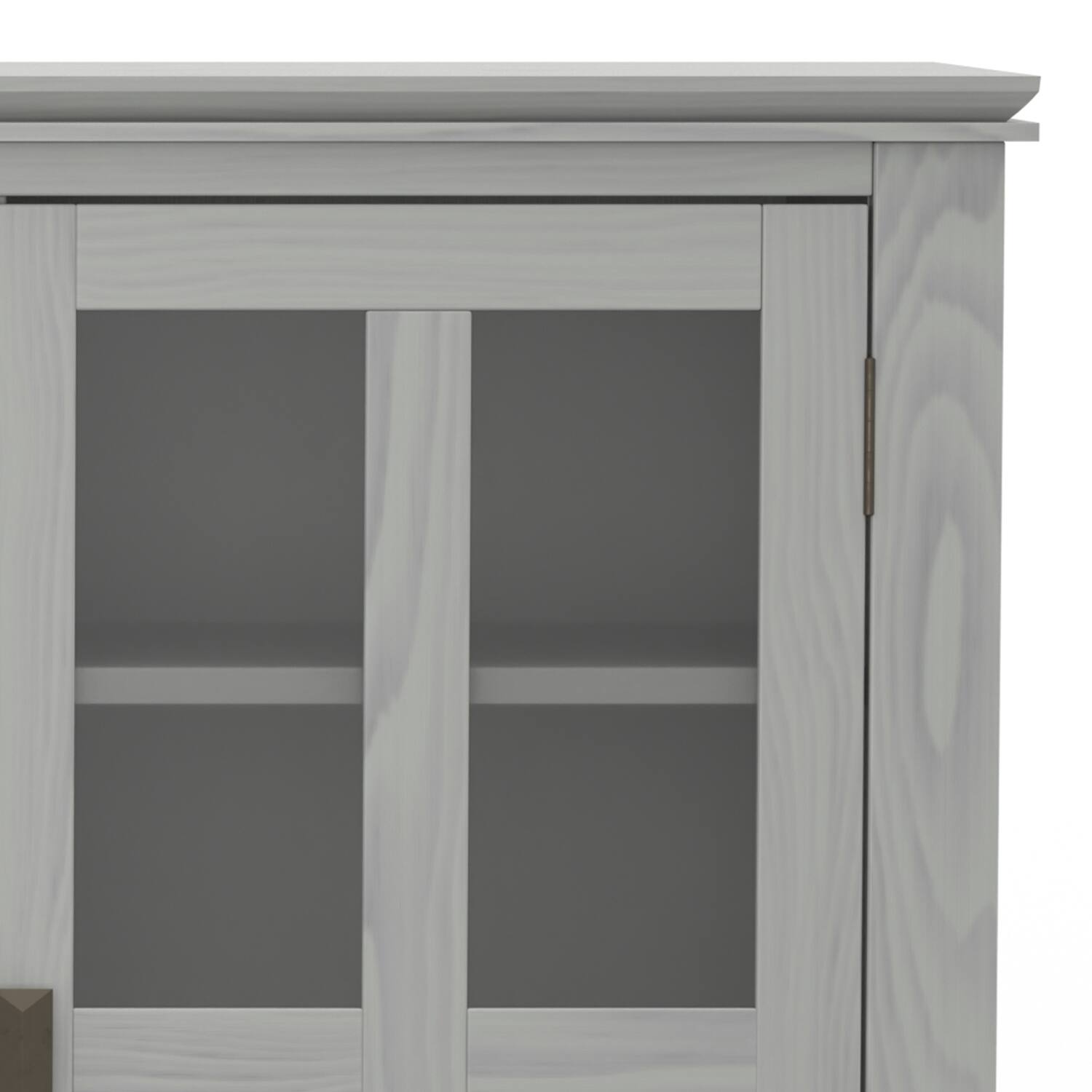 Alt View 7. Simpli Home - Artisan SOLID WOOD 53 inch Wide Contemporary TV Media Stand in Fog Grey For TVs up to 60 inches - Fog Grey.